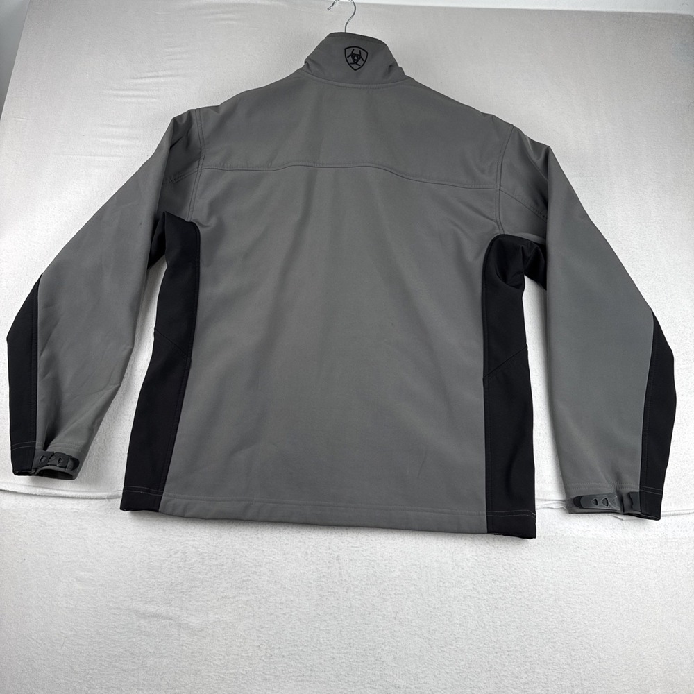 Ariat Mens Softshell Gray Jacket Large Outdoor Camping Workwear Hiking READ - Picture 8 of 10